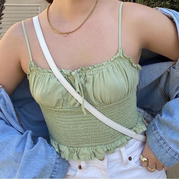 Pastel Green Cropped Top - Picture 2 of 2